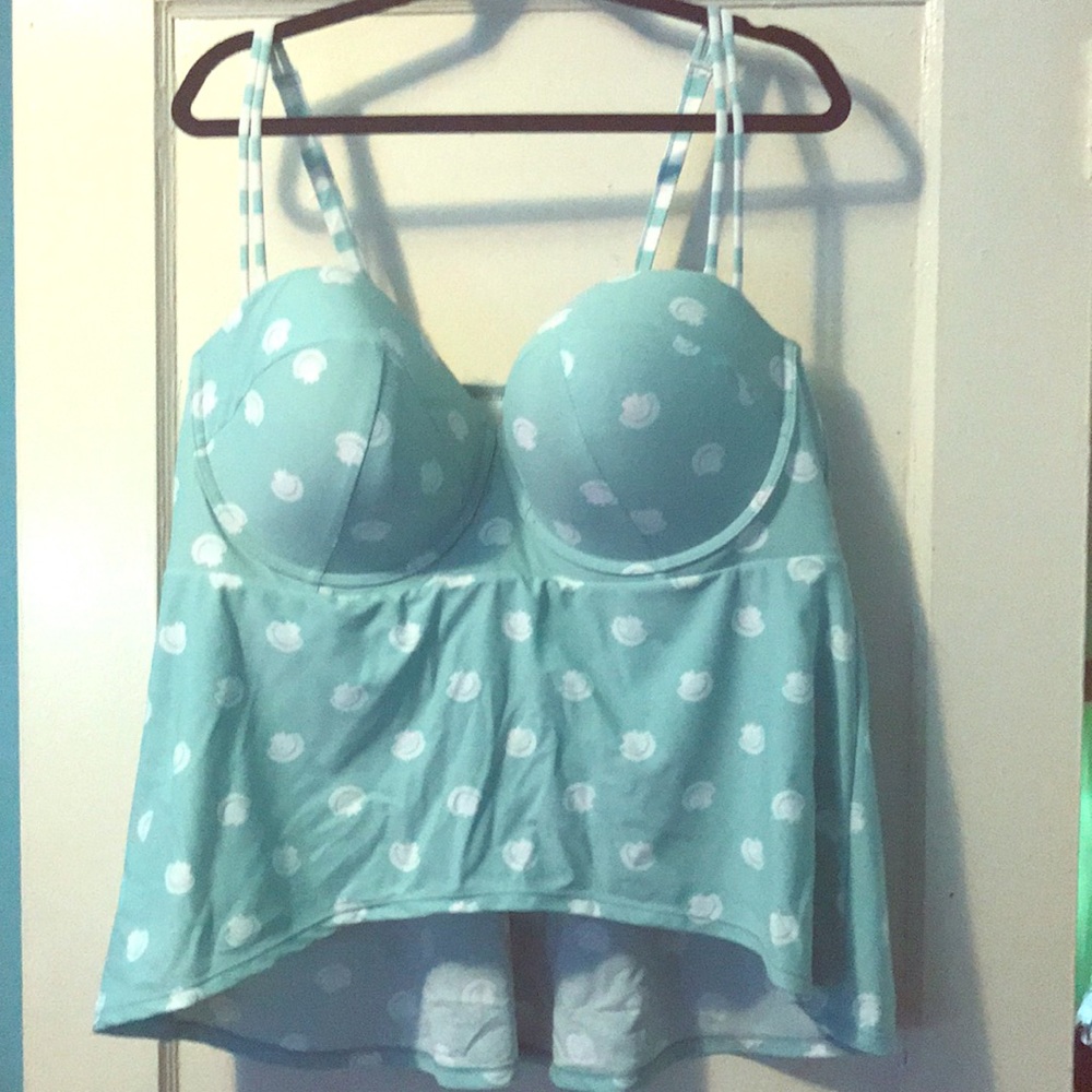 NWOT Lame Bryant Cacique swim top 44DDD